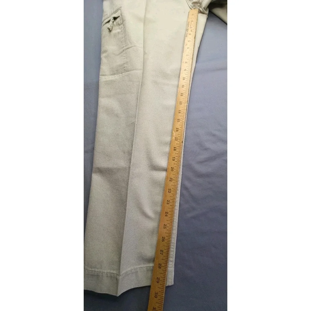 Dockers D3 Classic Fit Cargo Pants Men 34x30 Khaki 100% Cotton Flat Front